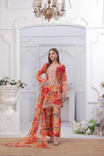 FAYLIN-Embroidered 3pc