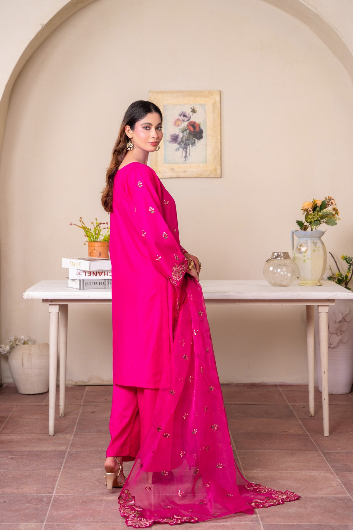 Pink Rose 3pc