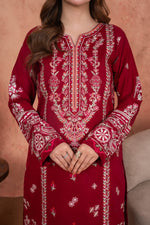 Burgundy Royale Festive-Embroidered 3pc