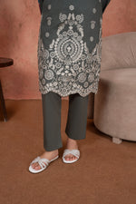 Ashen Silver Whitework-Embroidered 3pc