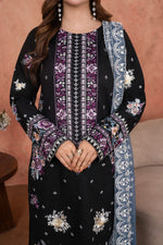 Amethyst Noir-Embroidered 3pc