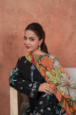 Noir Botanica Statement-Embroidered 3pc