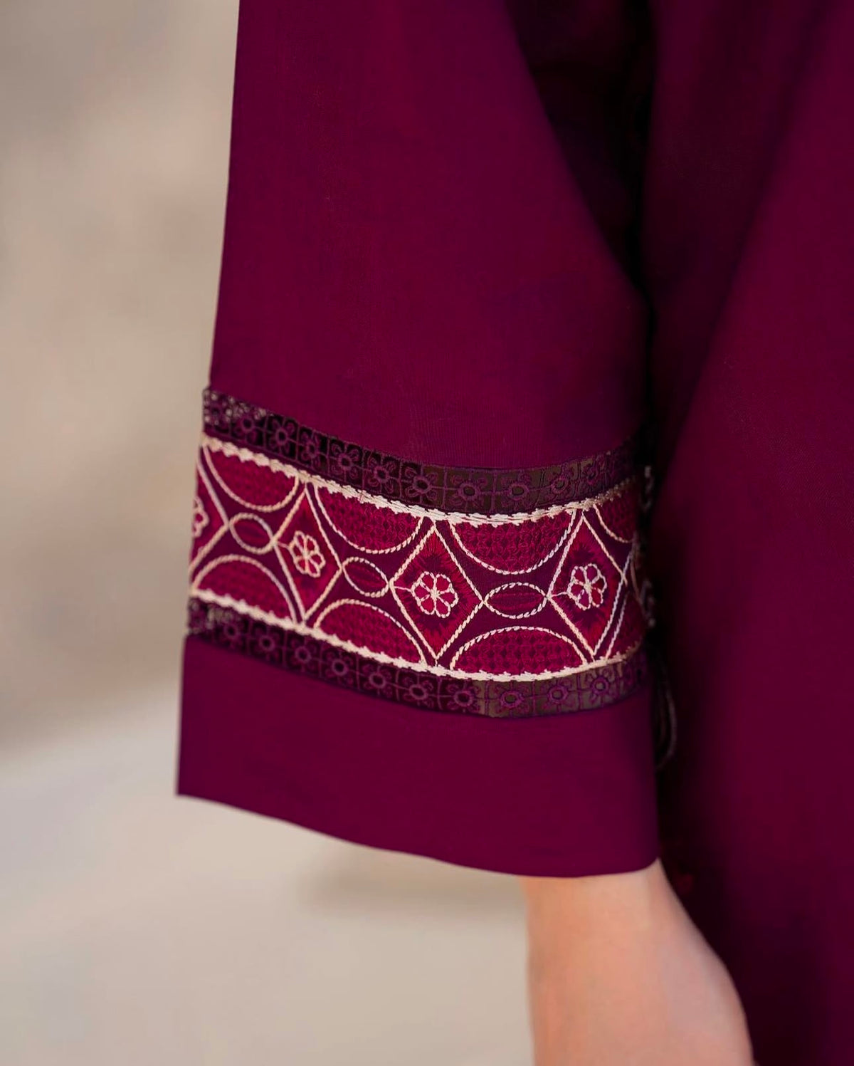 Calico 3Pcs Stitched