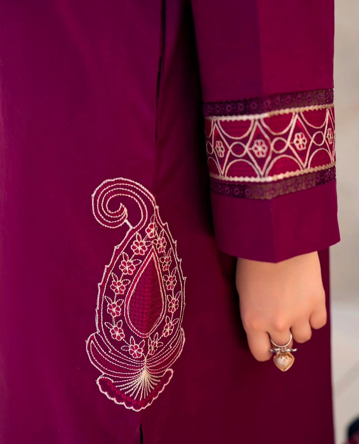 Calico 3Pcs Stitched