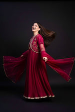 Huda-Maroon 3pc