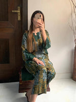 Mountain Print 2Pcs Stitched - zaibehoor
