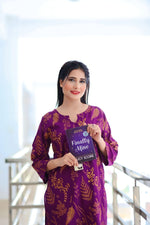 Floral Leaf Print 2Pcs Stitched