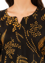 Floral Leaf Print 2Pcs Stitched