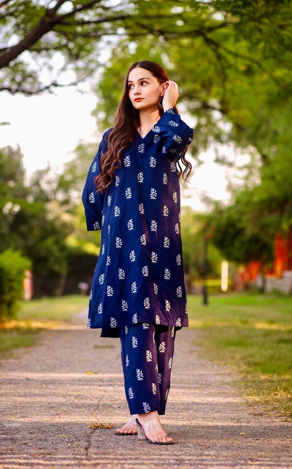Saleha 2Pcs Stitched Suit