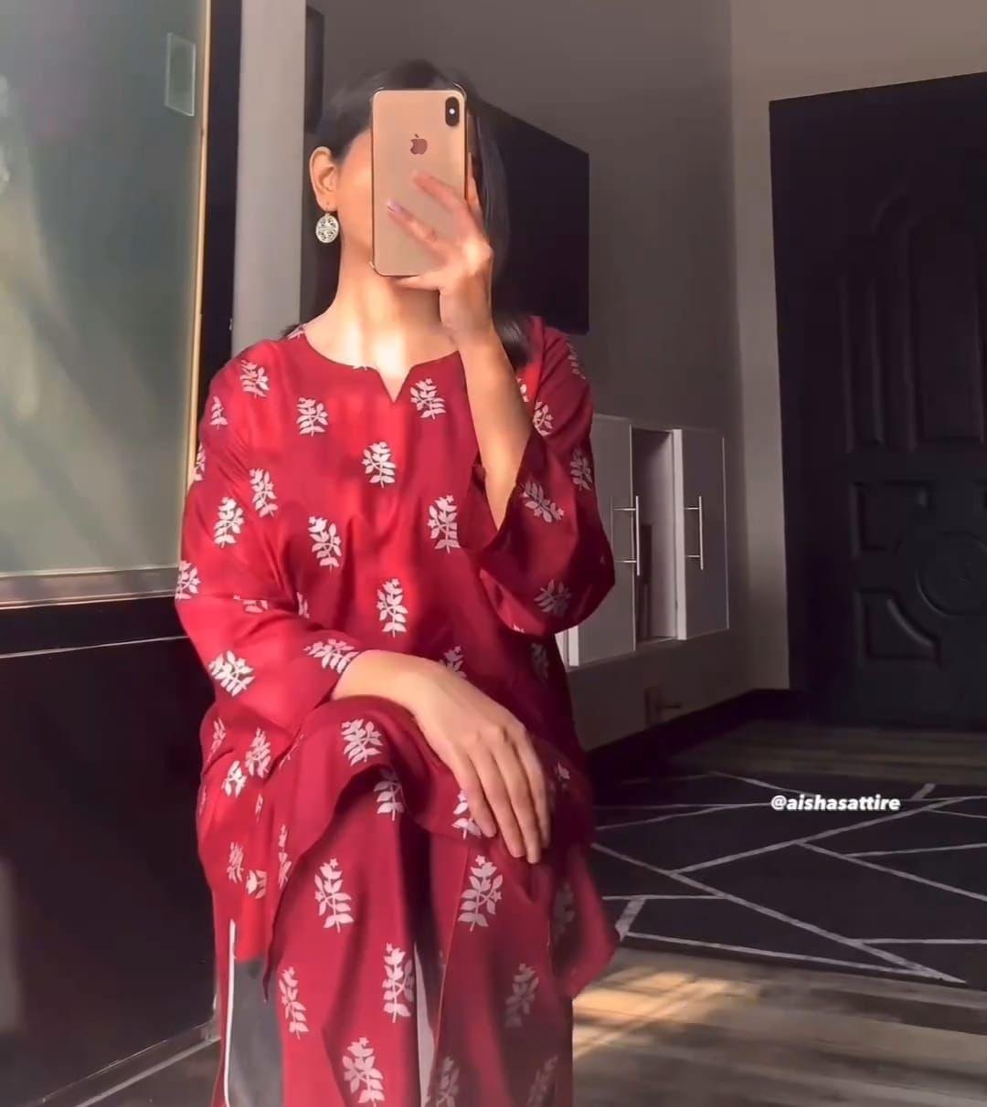 Saleha 2Pcs Stitched Suit