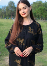 Sparrow 2Pcs Stitched