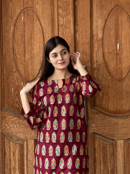 Amira's Grace 2Pcs Stitched Suit - zaibehoor