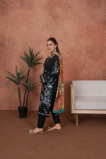 Noir Botanica Statement-Embroidered 3pc