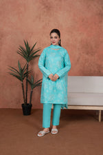 Aqua Lumière-Embroidered 3pc