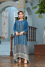 Embroidery Long Frock Stitched 3-pc