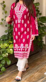 FOXY Embossed Indian Chicken Kari Kurti