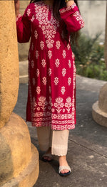 FOXY Embossed Indian Chicken Kari Kurti