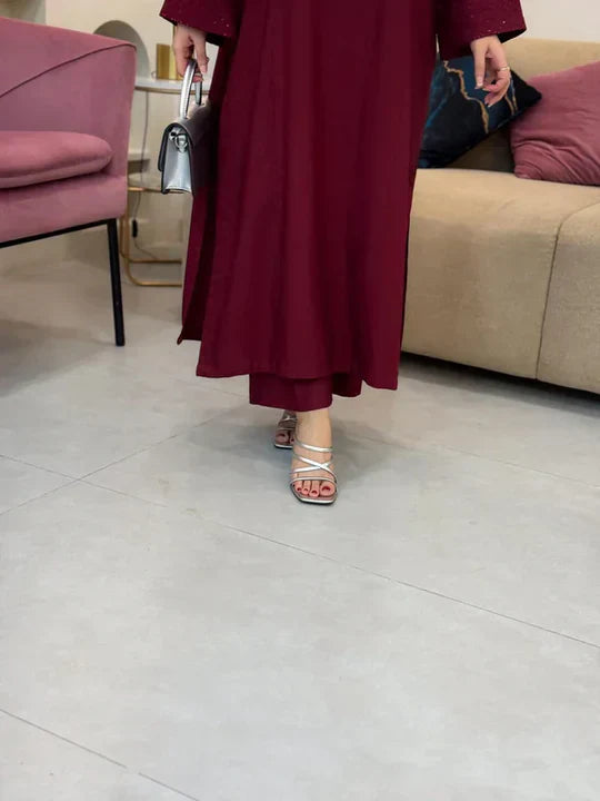 Afrozeh Maroon 2pc